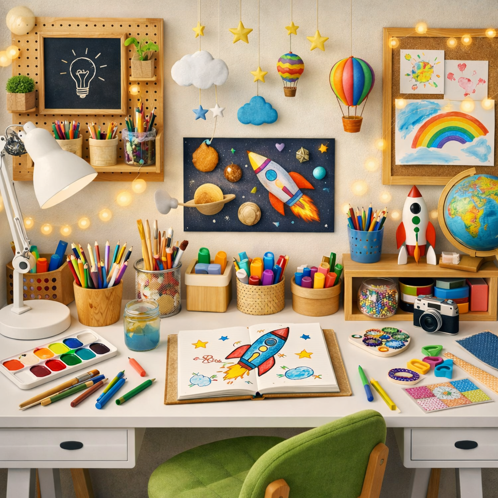 Stanowiska do Pracy Twórczej dla Dzieci Inspiracja i Organizacja